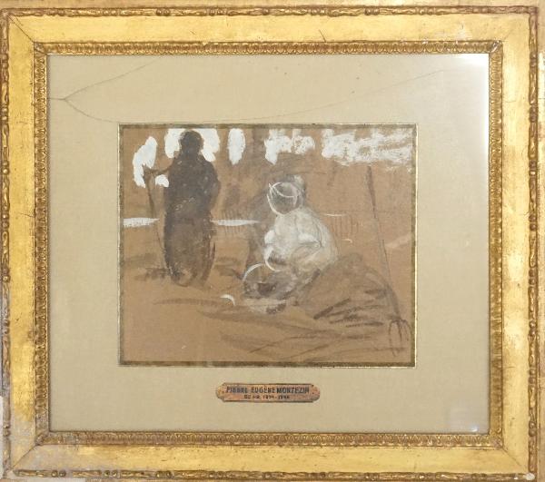 Paysans, le ramassage des foins-Eugène  Montezin 1873+1946