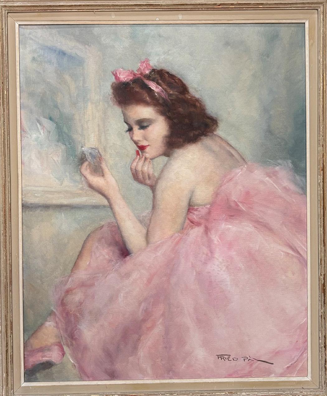 Ballerine en rose – HST – 60 x 76 cm