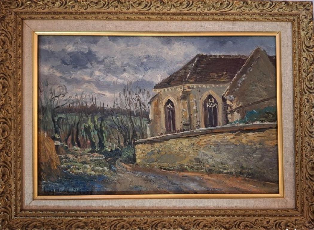 Eglise d’Auvers-sur-Oise ?- HP – 25 x 36 cm