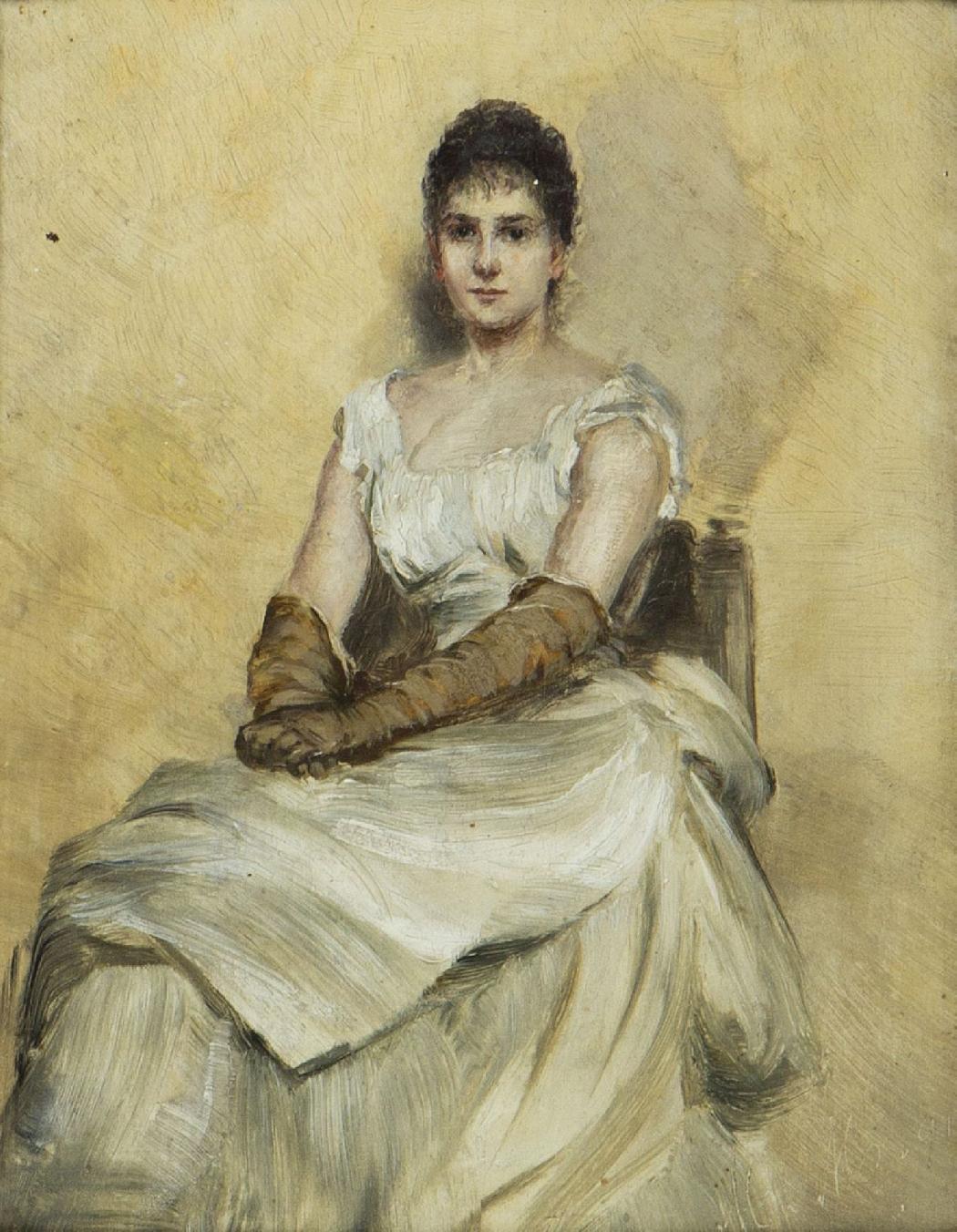 Miss Grant Portrait.O/W 17 x 21.5 cm