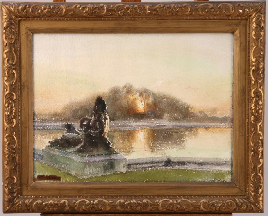 Parc of Versailles - study for ”The past" Watercolor - 24,5 x 33 cm