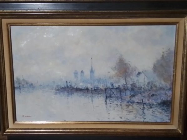 Bords de Seine près de Rouen – HST – 38 x 55 cm