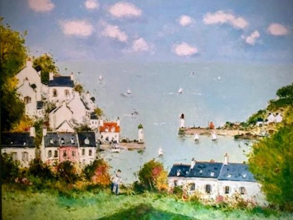 Le port de Sauzon à Belle île en mer – HST – 60 x 73 cm