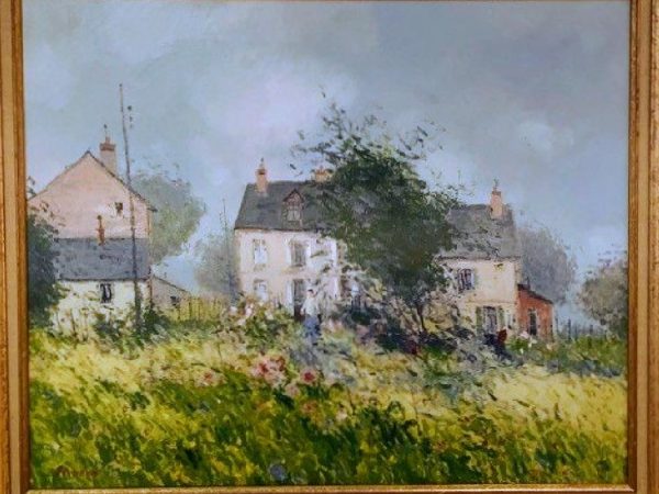 Le jardin d’été en Normandie – HST – 50 x 61 cm
