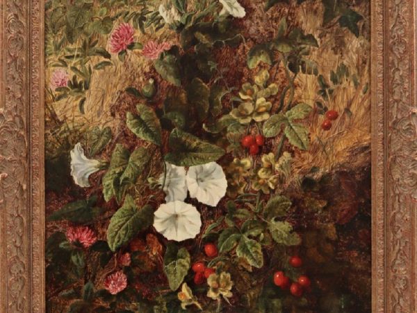 Composition aux fleurs – HST – 55 x 46 cm